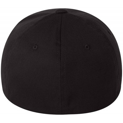 Baseball Caps Wooly Combed Twill Cap 6277 - Black - CY11KU0OJ95 $14.46