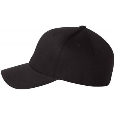 Baseball Caps Wooly Combed Twill Cap 6277 - Black - CY11KU0OJ95 $14.46