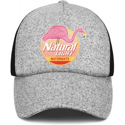 Baseball Caps Men Unisex Adjustable Natural-Light-Naturdays-Strawberry-Baseball Caps Cotton Flat Hats - Grey-19 - CY18WILTNQ7...