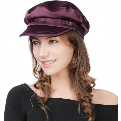 Newsboy Caps Women's Newsboy - 99705mulberry - CD18XIYQXGL $24.50