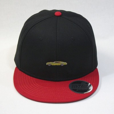Baseball Caps Premium Plain Cotton Twill Adjustable Flat Bill Snapback Hats Baseball Caps - 70 Red/Black - C212MSKBYKB $14.55