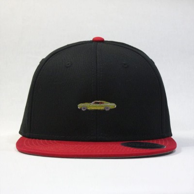 Baseball Caps Premium Plain Cotton Twill Adjustable Flat Bill Snapback Hats Baseball Caps - 70 Red/Black - C212MSKBYKB $14.55