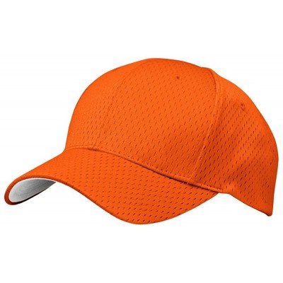 Baseball Caps Pro-Style Mesh Baseball Caps - Orange - CI11SIILI4Z $12.89