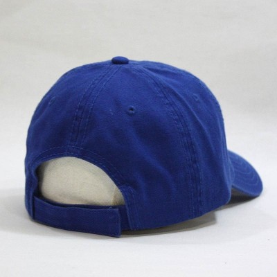 Baseball Caps Classic Washed Cotton Twill Low Profile Adjustable Baseball Cap - Royal - C612EL7HH0Z $11.86