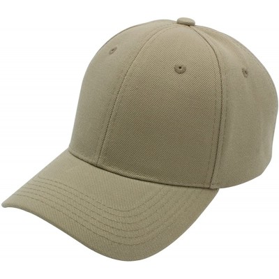 Baseball Caps Baseball Cap Men Women - Classic Adjustable Plain Hat - Khaki - CS17YK943L0 $22.44