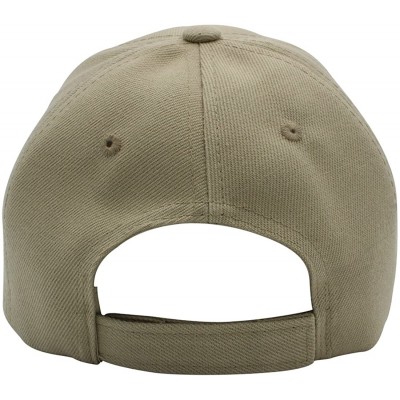 Baseball Caps Baseball Cap Men Women - Classic Adjustable Plain Hat - Khaki - CS17YK943L0 $8.32