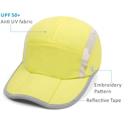 Baseball Caps Reflective Quick Dry Lightweight Breathable Soft Outdoor Sports Cap - Fruit Green - C51838MHN0S $13.65