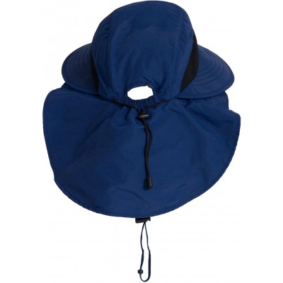 Sun Hats Adult Unisex Sol Wide Brim Sun Hats - UPF 50+ Sun Protection - Navy - CN11ZUGO3TF $20.14