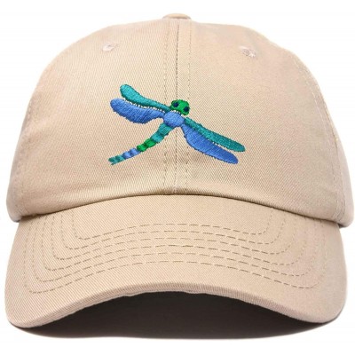 Baseball Caps Dragonfly Womens Baseball Cap Fashion Hat - Khaki - CF18KHK7DQT $10.56