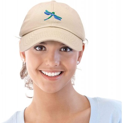 Baseball Caps Dragonfly Womens Baseball Cap Fashion Hat - Khaki - CF18KHK7DQT $10.56