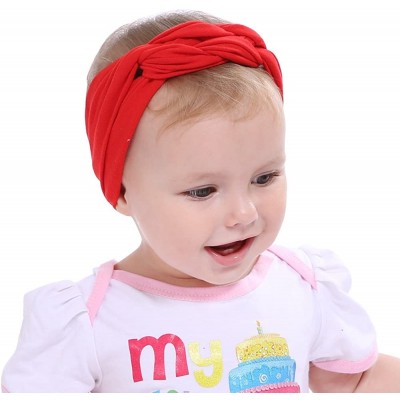 Headbands Elastic Flower Printed Turban Head Wrap Headband Twisted Hair Band - Rb - C218YORT0OQ $8.44