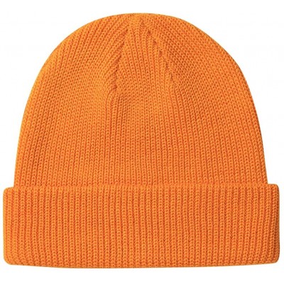 Skullies & Beanies Warm Daily Slouchy Beanie Hat Knit Cap for Men and Women - Gold Yellow - C418UGINOS7 $9.80