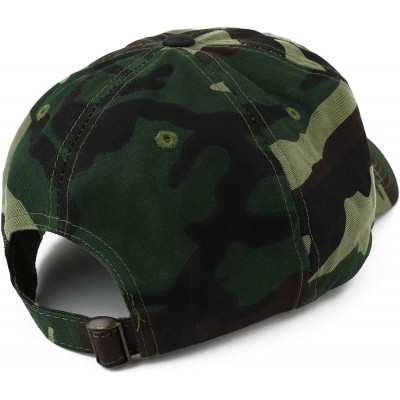 Baseball Caps Oversize XXL Plain Unstructured Soft Crown Cotton Dad Hat - Camo - CQ18ISAILHQ $21.95