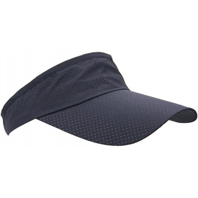 Visors Mens Summer Quick-Dry Run Long Brim Empty Top Baseball Tennis Sun Hat Cap Visor - Navy - CY18G38O3YG $9.14