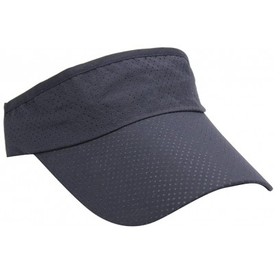 Visors Mens Summer Quick-Dry Run Long Brim Empty Top Baseball Tennis Sun Hat Cap Visor - Navy - CY18G38O3YG $9.14