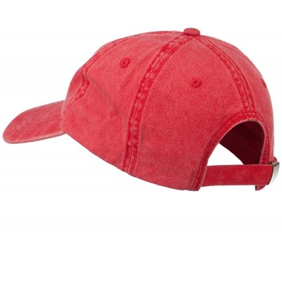 Baseball Caps Sports Kayak Embroidered Washed Dyed Cap - Red - CH11ONYWERX $19.04