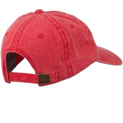 Baseball Caps Sports Kayak Embroidered Washed Dyed Cap - Red - CH11ONYWERX $19.04