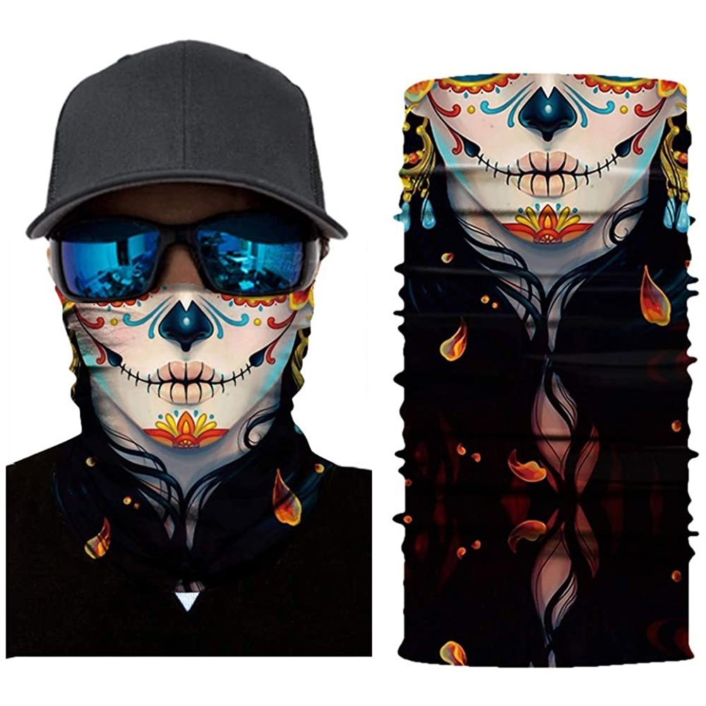 Balaclavas Mr Plz Face Mask- Rave Bandana- Neck Gaiter- Scarf- Summer Balaclava For Dust Wind UV Protection - Lya - CT197AEOD...