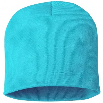 Skullies & Beanies SP08 - 8 Inch Knit Beanie - Oasis Blue - CH12EGA179N $12.33