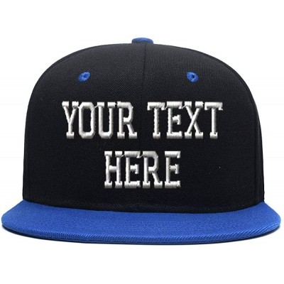 Baseball Caps Custom Ponytail Baseball Cap Personalized Messy Bun Hat Mesh Visor Trucker Hat - Hip-hop Royalblue - CF18GZEAWN...
