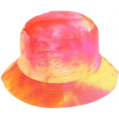 Bucket Hats Women Girls Cotton Leopard Print Reversible Bucket Hat Summer Double Sides Packable Hat for Outdoor Travel - CC18...