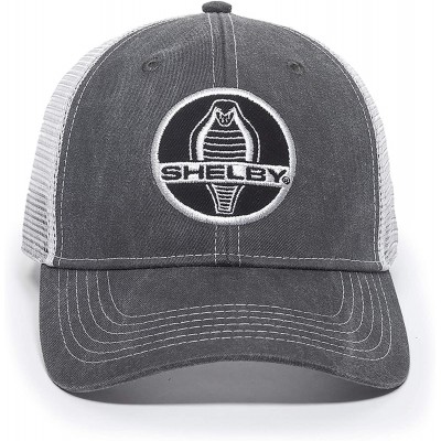 Baseball Caps Shelby Cobra Scout Patch Trucker Hat - Adjustable Mesh Back Baseball Cap for Men & Women - Gray - CI18XX850QU $...