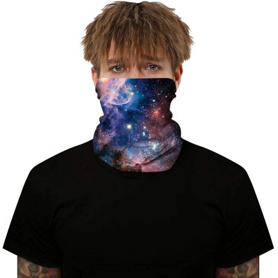 Balaclavas Galaxy Balaclava for Women Men Headband Bandana Head Wrap Scarf Neck Warmer Headwear - Galaxy 3 - CI197RXGU9Q $10.55