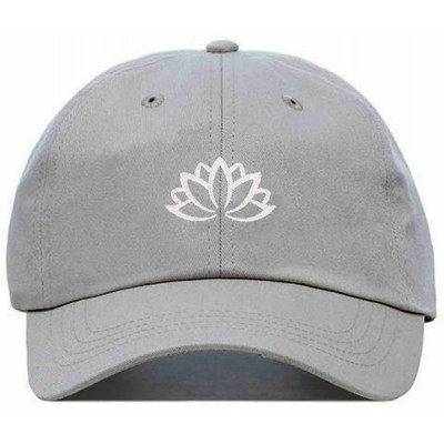 Baseball Caps Lotus Flower Baseball Hat- Embroidered Dad Cap- Unstructured Soft Cotton- Adjustable Strap Back (Multiple Color...