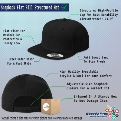 Baseball Caps Custom Snapback Baseball Cap Real Estate Embroidery Design Acrylic Cap Snaps - Black - CW18SO99GDO $21.29