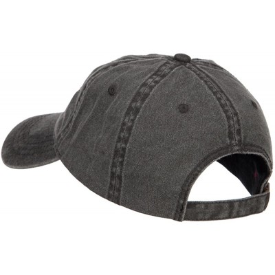 Baseball Caps Tennessee State Flag Map Embroidered Washed Cap - Black - CR18437NTZO $19.29