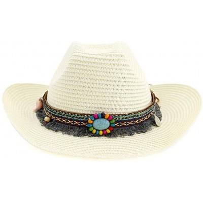 Sun Hats Unisex Sunshade Cap- Summer Outdoor Travel Western Cowboy Hat Casual Solid Mongolian Hat Grassland Visor - CK18W5O7I...