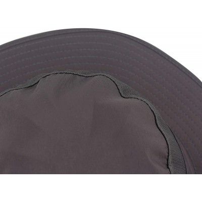 Sun Hats Unisex UPF 50+ Protection Safari Sun Hat Wide Brim Bucket Cap Packable Hiking Fishing Boonie Hat - Gray - CH18RN4Z5T...