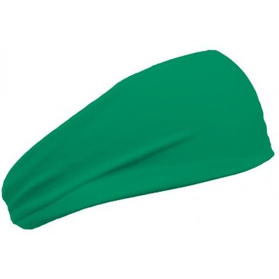 Headbands Womens 3 Inch Flatback Moisture Wicking Workout Sweatband - Forest Green - C311QAC5X7X $9.49