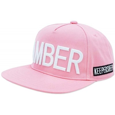 Baseball Caps Boys Baseball Cap- Boys Flat Bill Girls Sun Hat- Unisex Baseball Hat - Pink - C91854DM33A $15.52