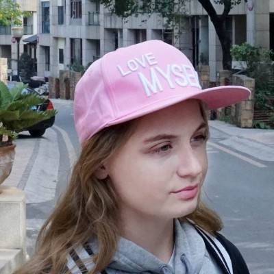 Baseball Caps Boys Baseball Cap- Boys Flat Bill Girls Sun Hat- Unisex Baseball Hat - Pink - C91854DM33A $15.52