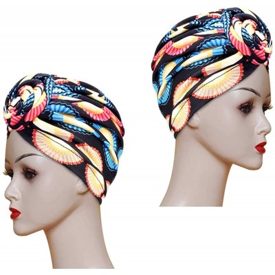 Skullies & Beanies Women Pre-Tied Bonnet Turban for Women Printed Turban African Pattern Knot Headwrap Beanie - C2192T2DLUY $...