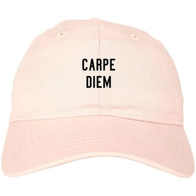 Baseball Caps Carpe Diem Womens Dad Hat Baseball Cap - Pink - C712B5RQ10L $24.55