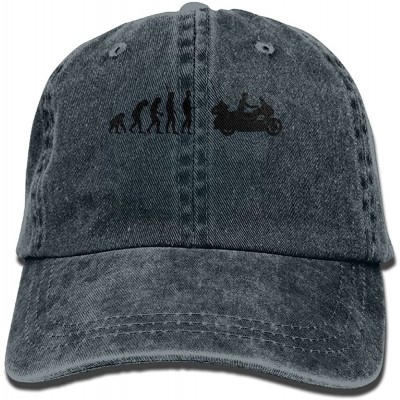 Skullies & Beanies Evolution Motorcycle Goldwing Cowboy Hip-hop Hat Rear Cap Adjustable Cap - Natural - CF18GT8COU3 $8.84