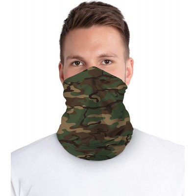 Balaclavas 12 in 1 Multifunctional Headwear Face Mask Headband Neck Gaiter - Classic Green Camo - C2197668T4Z $14.87