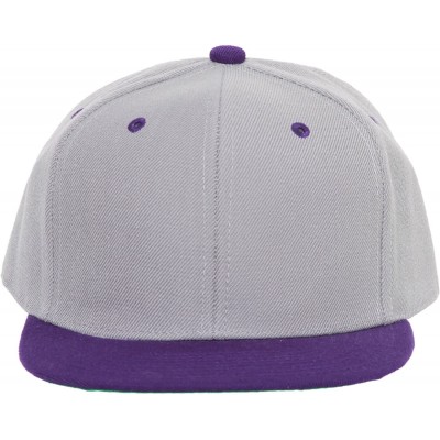 Baseball Caps Vintage Snapback Cap Hat - Gray Purple - C0116FODFDV $11.64