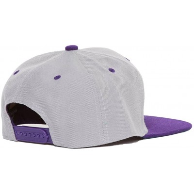 Baseball Caps Vintage Snapback Cap Hat - Gray Purple - C0116FODFDV $11.64