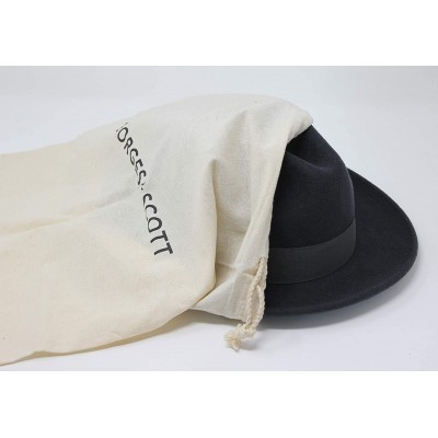 Fedoras Swift - Lightweight Fedora - 100% Wool Felt - Crushable for Travel - Water Resistant - Snap Brim - Black - CG18TLD4SS...