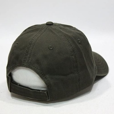 Baseball Caps Classic Washed Cotton Twill Low Profile Adjustable Baseball Cap - Dark Olive Green - C9128GCV7ON $12.56