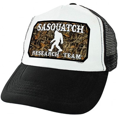 Baseball Caps Hiking Camping Gifts Sasquatch Research Team Hat Sasquatch Gifts for Hikers Sasquatch Trucker Hat - Black - CD1...