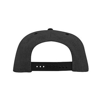 Baseball Caps Heather Wool Blend Flat Visor Pro Style Snapback Caps - Blk/H.blk/H.blk - C917YEK0NIA $14.48