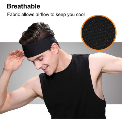 Headbands Headbands Sweatbands Performance Hairbands - 02.3Pcs 3 × Black - CP18DLE0HG4 $8.71