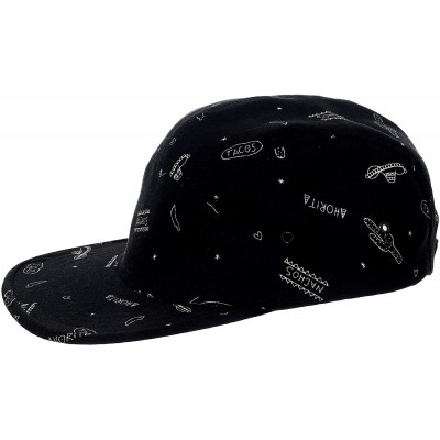 Baseball Caps 5 Panel Hat for Men Women Flat Brim Baseball Cap Urban Street Camper Hats (P1) - Tacos - C618U5LKW99 $14.04