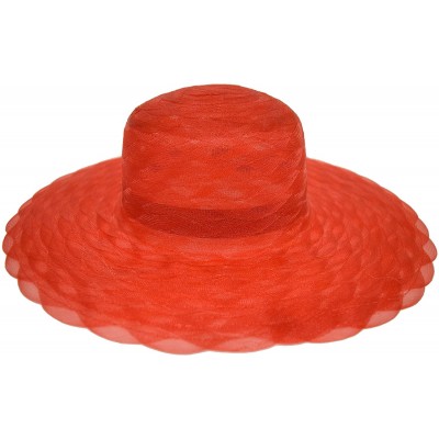 Sun Hats Great Deals! Red Hat Lady Society / Braided Poly Hat / Red - CI112U8L0A5 $14.37