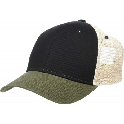 Baseball Caps Womens Soft Mesh Sideline Cap - Black/Natural/Loden - C218E3X9YWZ $17.52