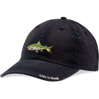 Baseball Caps Sunwashed Chill Cap Baseball Hat Collection - Fish Night Black - C2188HHAINK $50.45